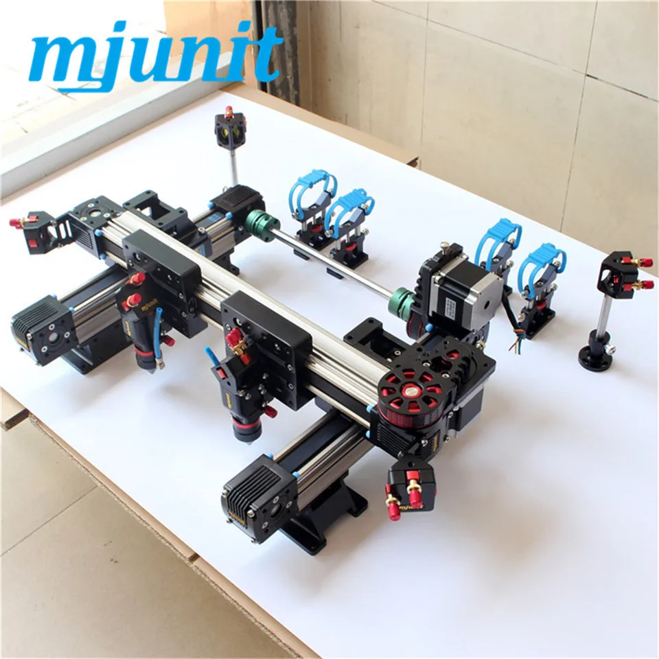 Mjunit 350x200 мм инсульт лазерный гравировальный станок стол с двойной головкой