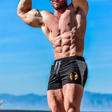 Dragon Ball, летние шорты для бега, мужские спортивные шорты для бега, фитнеса, быстросохнущие мужские шорты для спортзала, облегающие спортивные шорты для тренировок