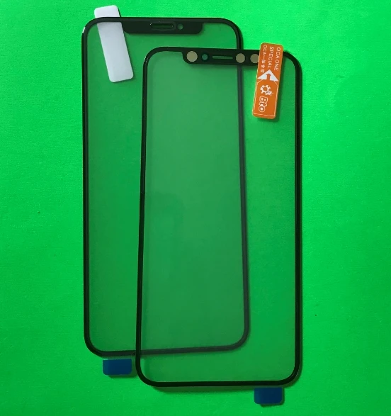 10 шт./лот ЖК-Передняя сенсорная линза с OCA клей для iPhone X XS MAX внешнее стекло + пленка