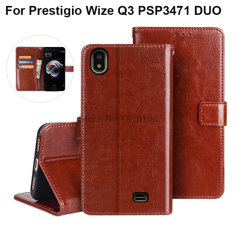 Wallet Case Cover For Prestigio Wize Q3 PSP3471 DUO Flip PU Leather Funda Phone bag Capa | Мобильные телефоны и