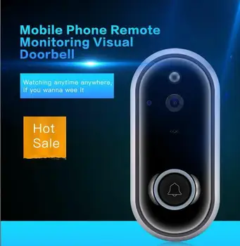 

Smart WiFi Security DoorBell with Visual Recording Low Power Consumption Remote Home Monitoring Night Vision Video Door Phone M6