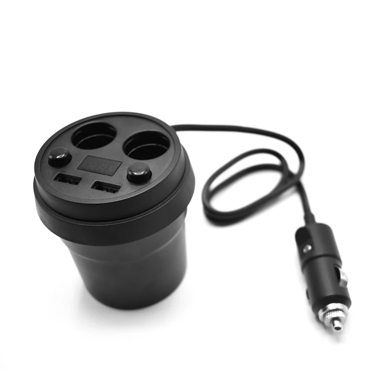 Car Charger 2 USB DC5V 3.1A Cup Power Socket Adapter Cigarette Lighter (8)