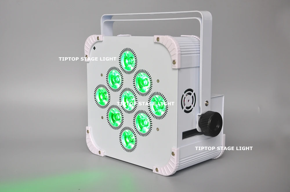 TIPTOP 10 блок TP B07 большой ЖК экран 9x18W беспроводной Led Par свет 13200MAH литий