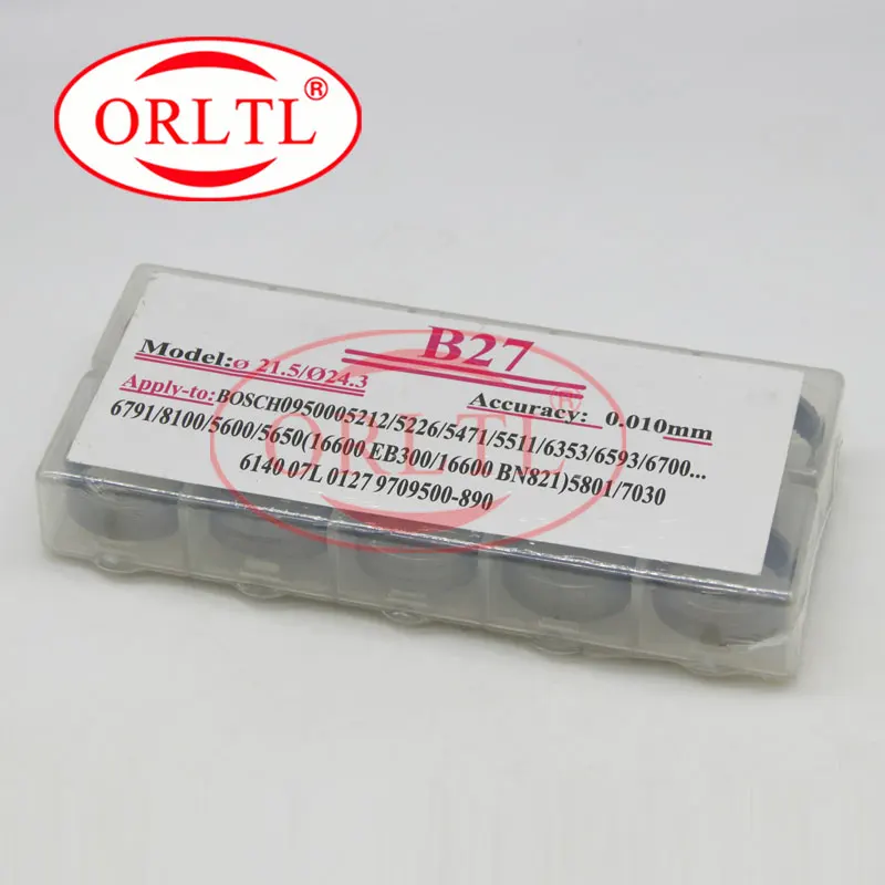 

ORLTL 100 шт. накладки для инжектора с общей топливной магистралью B27 и комплект прокладок, регулировка расхода топлива, стандартная уплотнительная шайба, размер 1,57-1,66 мм
