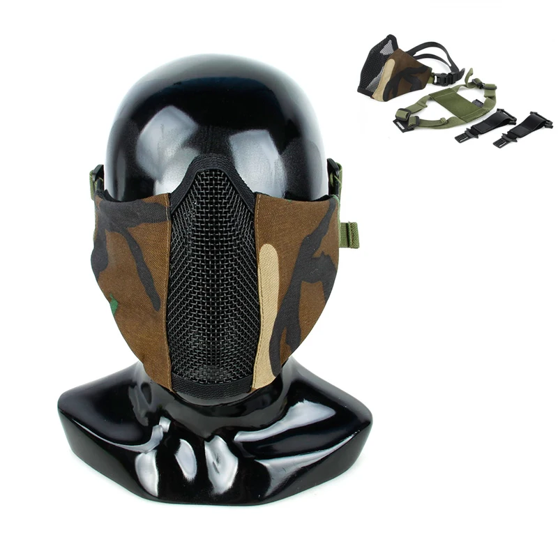 Woodland PDW мягкая боковая 2,0 Сетчатая Маска WL мультифункциональная тактическая экшн-маска твердая полумаска для лица