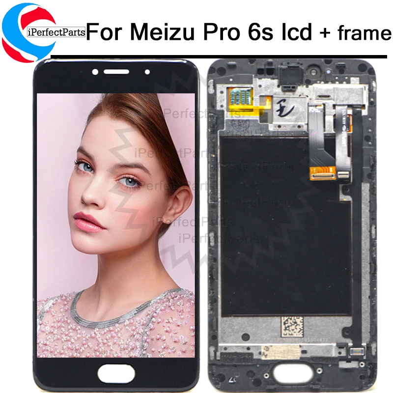 5 2 &quotAmoled для Meizu pro 6s ЖК дисплей с сенсорным экраном стекло дигитайзер + рамка в