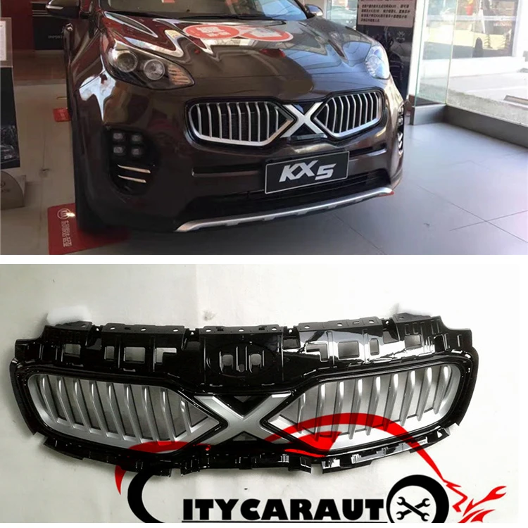 

FRONT GRILLE RACING GRILL COVER X-man version FIT FOR KIA SPORTAGE KX5 CAR 2016 2017