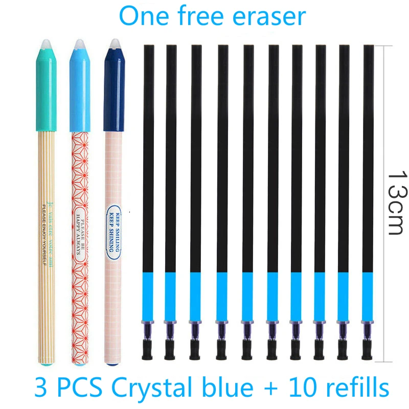 M& G стираемая гелевая ручка 0,38/0,5 мм волшебные цвета многоразовая ручка Кристальный синий/черный/синий канцелярские принадлежности для офиса и школы