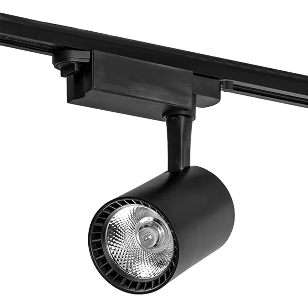 COB 12 Вт 20 Вт 30 Вт светодиодный Трековый светильник алюминиевый потолочный рельсовый трек светильник ing Spot Rail Замена прожекторов галогенные лампы AC110V-265V