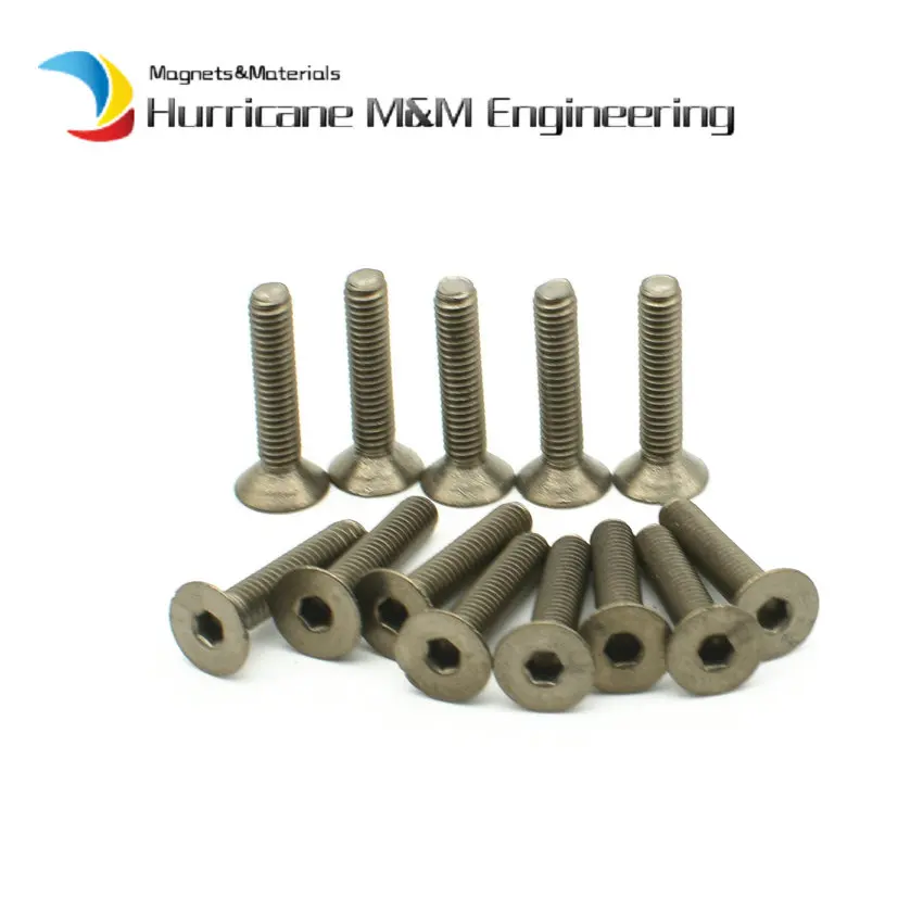 

12pcs M3x6 8 25mm Flat Head Titanium Bolts Hex Countersunk Ti Bolt Ti Color not Polished Allen Drive Titanium Screws Ti Fastener