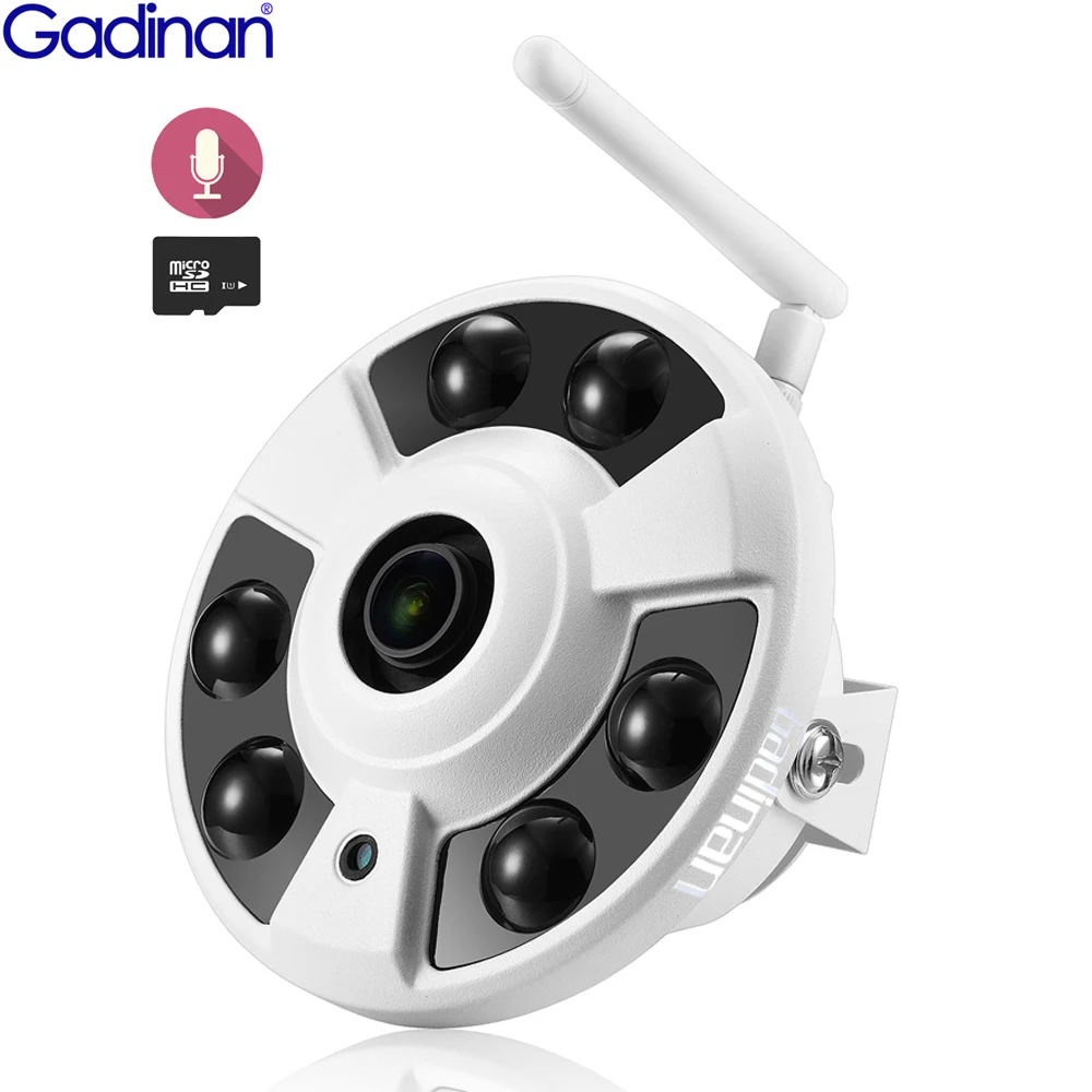 Gadinan панорамная Wi Fi IP камера 2MP 1.3MP 1MP iCSee аудио водонепроницаемый проводной