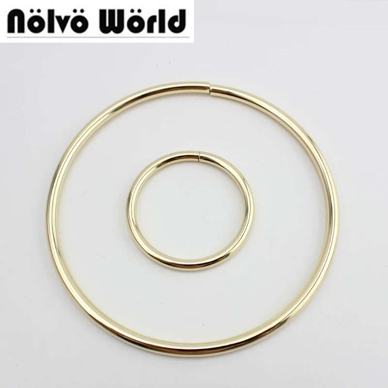 

20pcs 60mm 100mm 137mm Non Welded Metalic O Rings Big O Ring for bags handle Pants Connect,handmade alloy metal o ring