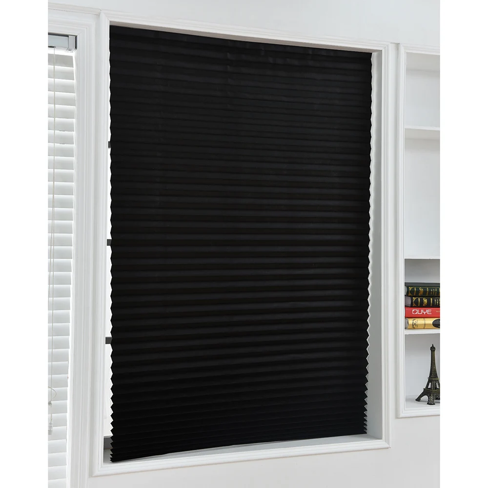 

Half Blackout Windows Self-Adhesive Pleated Blinds Curtains For Bathroom Balcony Shades For Living Room Window Door 90x150cm