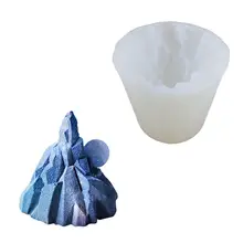 3D Айсберг горный силиконовая гелевая свеча формы для Свеча «сделай сам» машина для производства мыла и пресс-формы для выпечки аромат DIY гипса силиконовая форма
