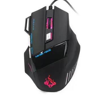 

7 Buttons 5500 DPI Wired Gaming Mouse LED Optical Game Mice For PC Laptop 20A Drop Shipping