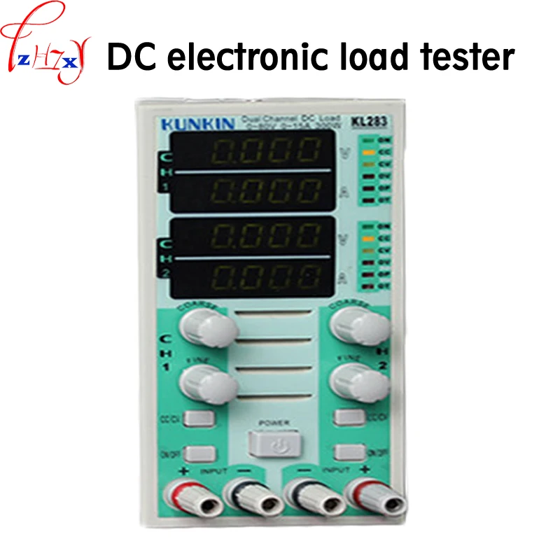 

1PC KL283 Dual channel dc electronic load tester 220V DC electronic load tester testing and aging of products such as LED drives