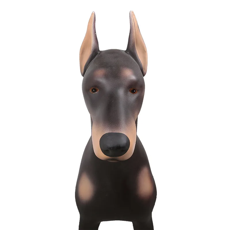 Моделирование животных Dobermann статуя собаки стекловолокна ремесленника рабочего стола украшения офиса 103 см L2983