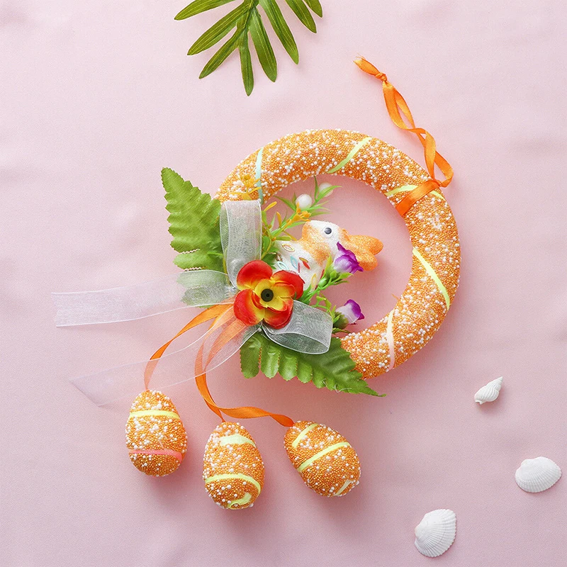 

Easter Decoration Wreath Party Gift DIY Hanging Ornament Home Decoration Wedding Birthday Foam Rabbit Decoration