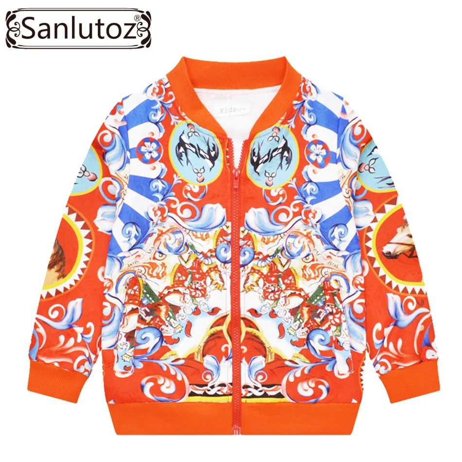 Sanlutoz Детский комплект одежды для девочек одежда для детей ясельного возраста коллекция года коллекция осень-зима спортивный костюм для девочек брендовые тренировочные костюмы(куртки+ платья