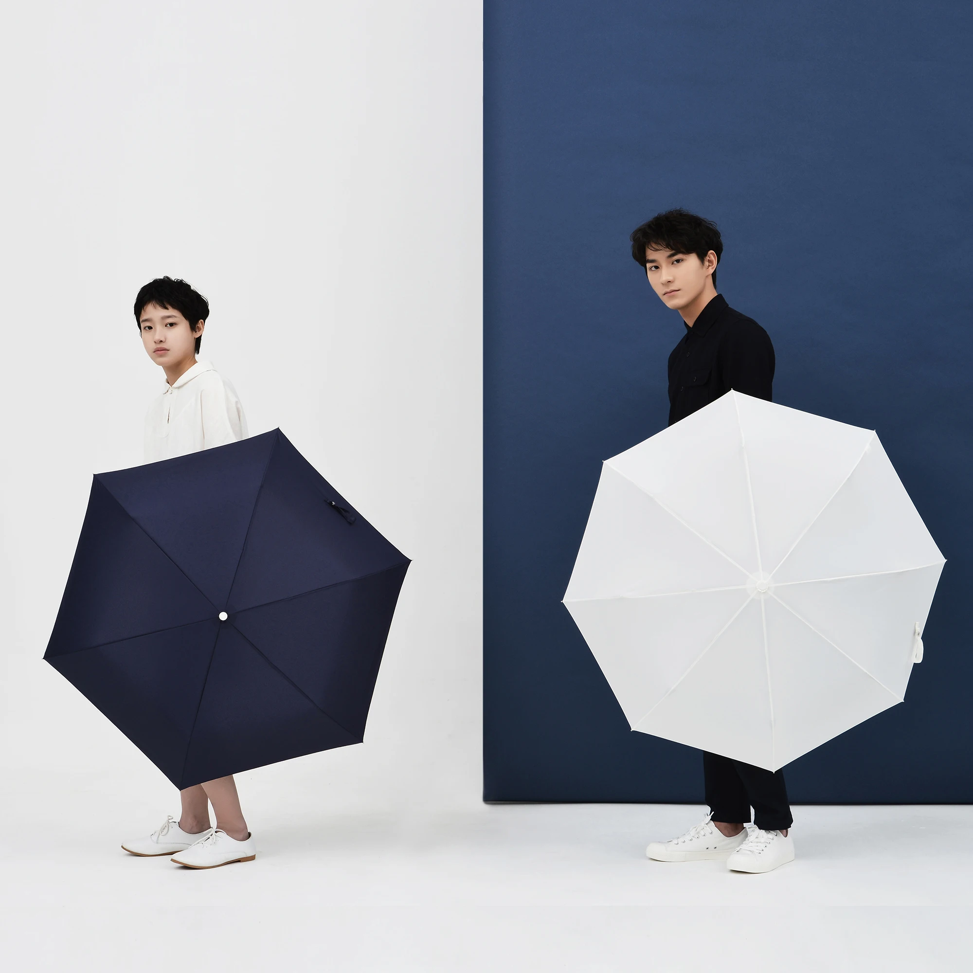 Tiohoh клен деревянный автоматический зонт для мужчин и женщин 210T эпонж складной зонтик дождь темно-синий белый простой дорожный прозрачный зонтик подарок