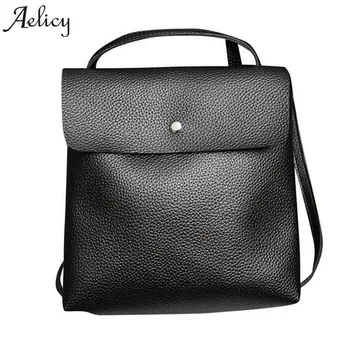 

Aelicy Women Lady Leather Satchel Shoulder Backpack School Rucksack Bags Travel Girl School Bag High Quality Ladies Bags