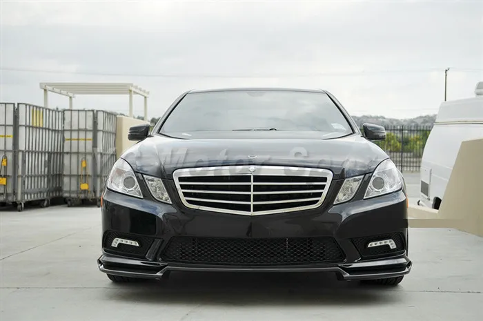 2010-2012 Mercedes Benz W212 E350 E550 Sport Brabus Style Front Lip FRP (16)
