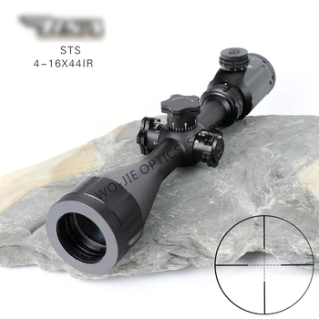 comprar Caça Ba Optics 4-16x44 Riflescope Tático Vermelho Verde Iluminado Rifle Scope Sniper Visão óptica Caça Escopos