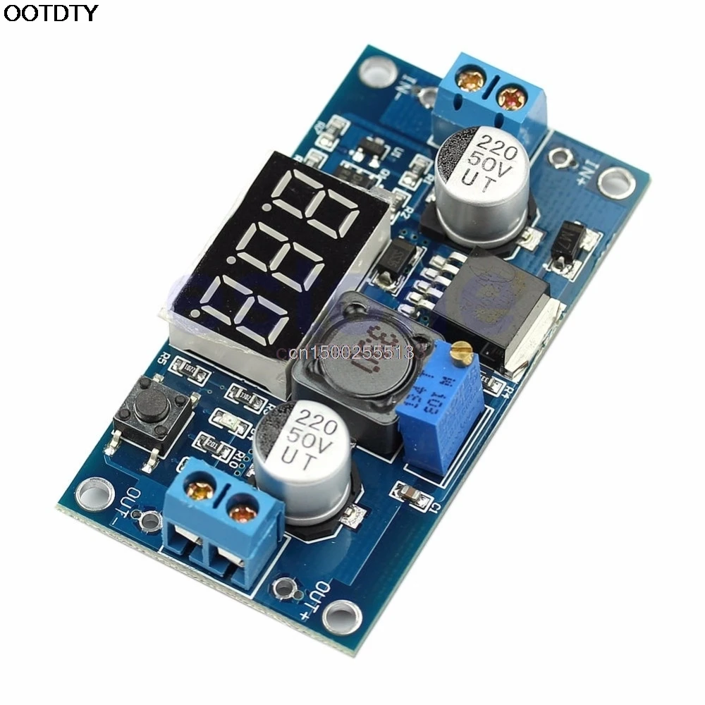 

DC 4V-40V To 1V-37V LM2596 Adjustable Step Down Power Converter LED Voltmeter