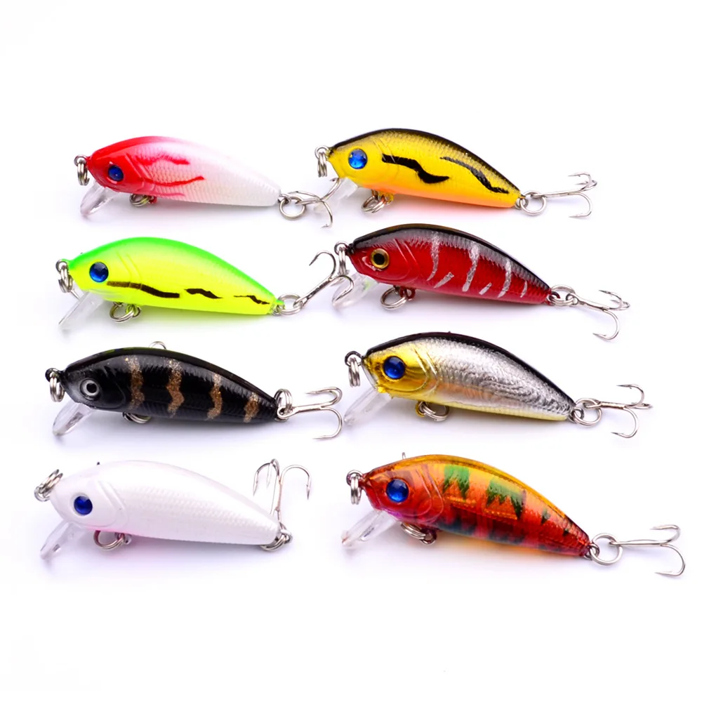 

1PCS Fishing lure bait plastic hard bait 3.6g 5cm 3d eyes artificial bait Minnow lures fish bait