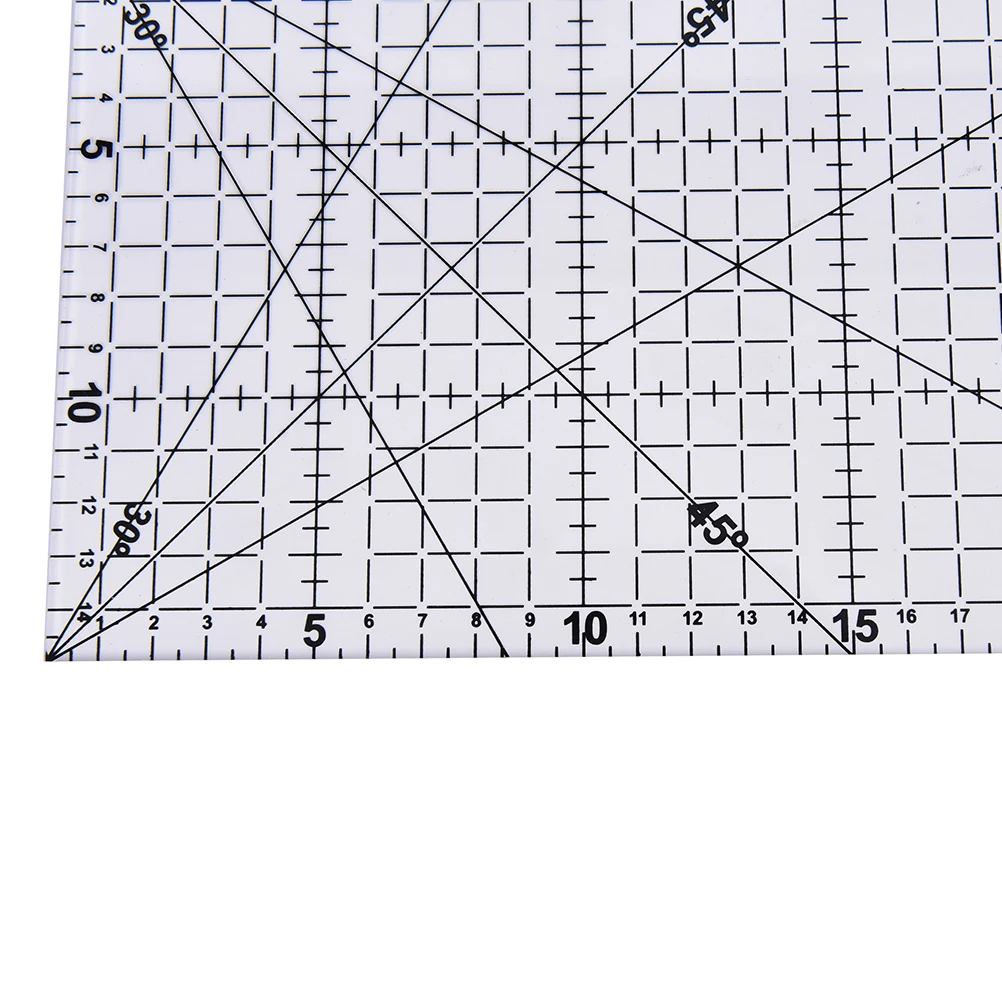 30*15cm Transparent Quilting Sewing Patchwork Foot Aligned Ruler Grid