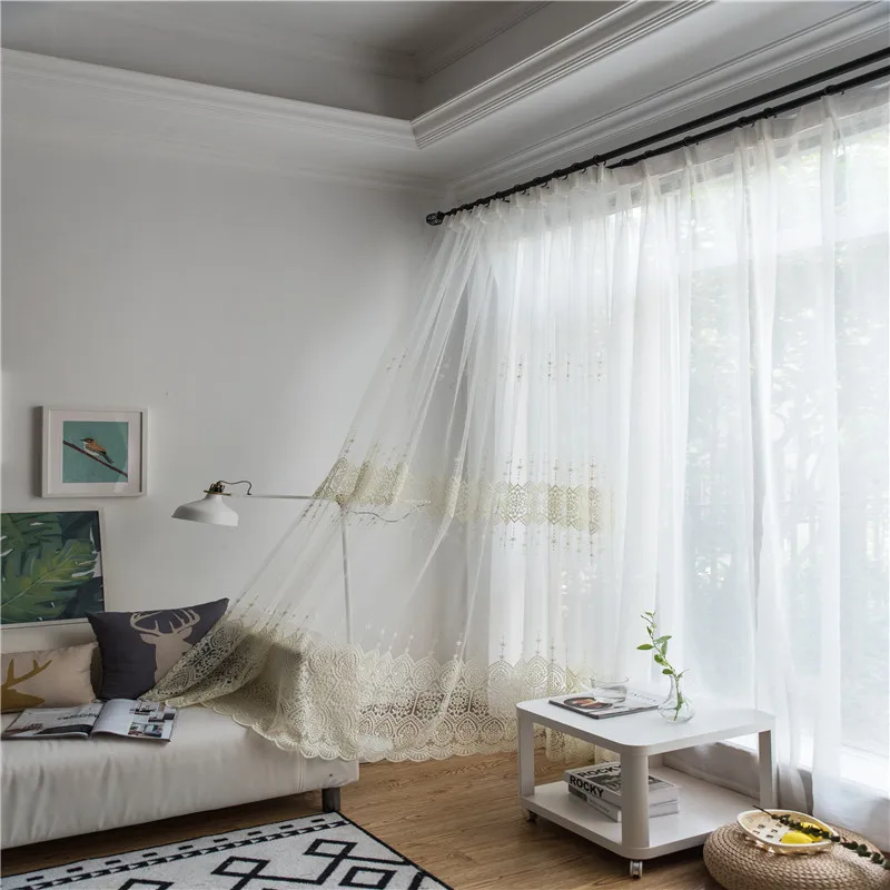 sheer curtains living room