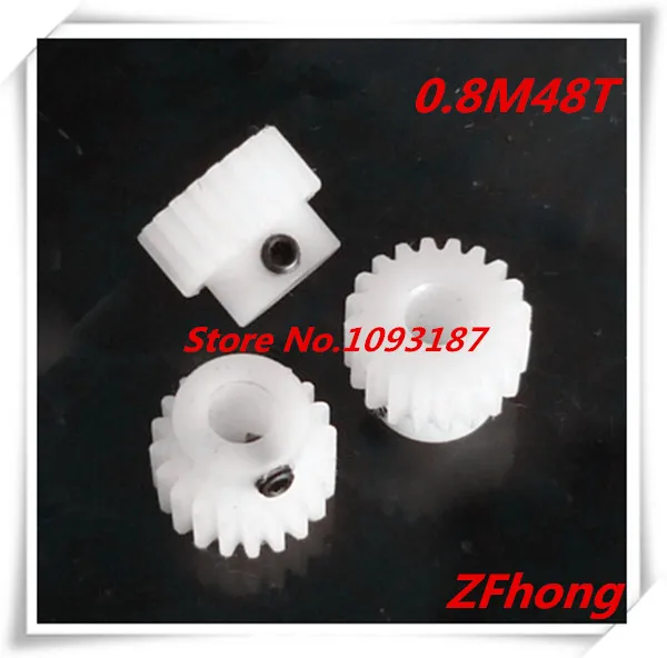 

2pcs POM Nylon Gear 0.8M48T 48 Ttooth Teeth Mould 0.8 Plastic Gear Bore 4mm,5mm,6mm