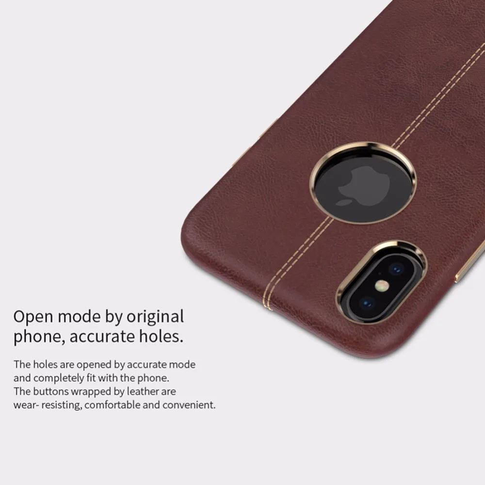 Для iphone 10 iphone x Бизнес Стиль Защитная крышка Nillkin Englon pu кожаный чехол для iphone x защитный чехол класса люкс крышка