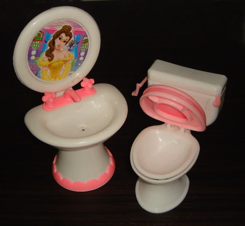 مصغرة دمية الأثاث مجموعات البلاستيك مسرحية assessories ألعاب للبنات أطفال الأطفال الكلاسيكية لعبة poppenhuis meubels