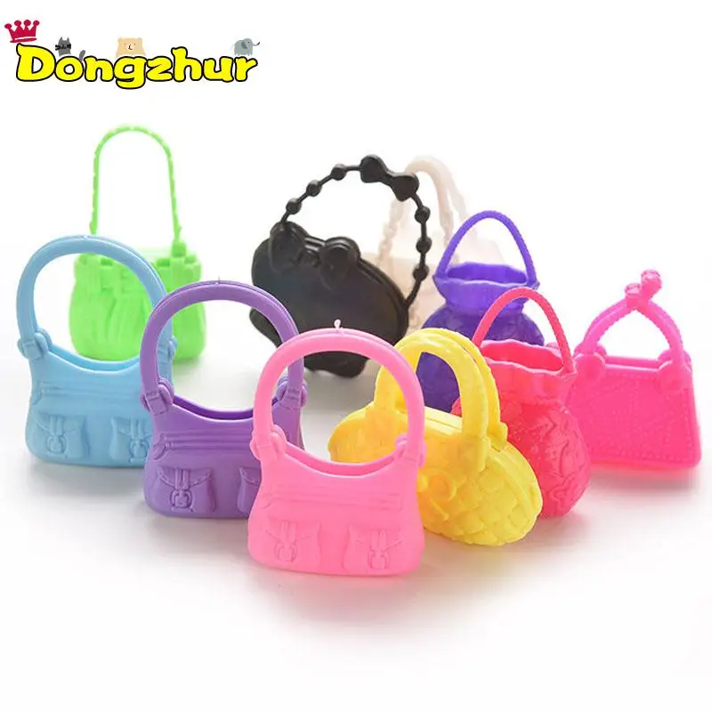 Random Color New 10PCs Doll Bag Accessories Mini Handbag Accessories
