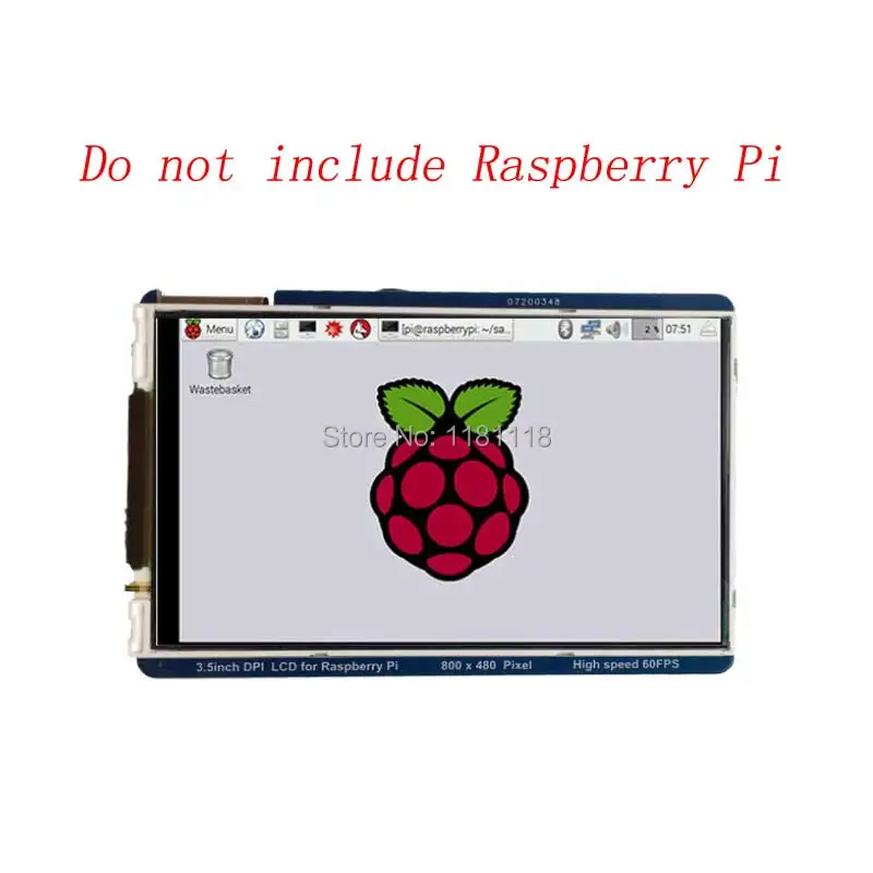 

Raspberry Pi 3.5 inch LCD 800x480 60fps TFT Screen HD HighSpeed LCD Module 3.5'' Display For Pi 3B+ 2B B+ Zero WH