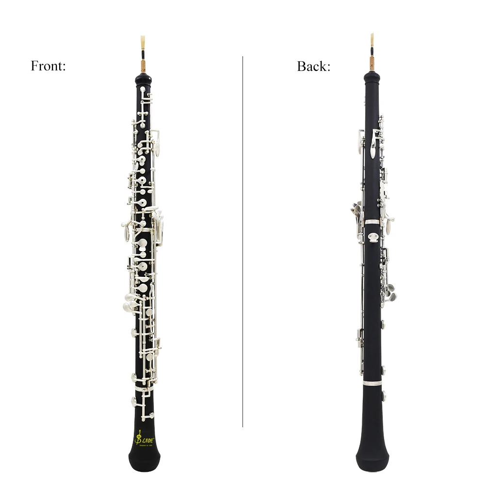 Профессиональный oboe C Ключ Мельхиор покрытый серебром деревянный музыкальный инструмент для начинающих с лубрикантом отвертка чехол сумка