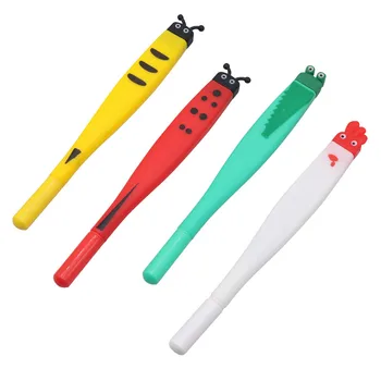 

3 pcs Creative Children Cartoon Student gel pen Insect Animal type For Student Office Stationery Birthday Advertising supplies