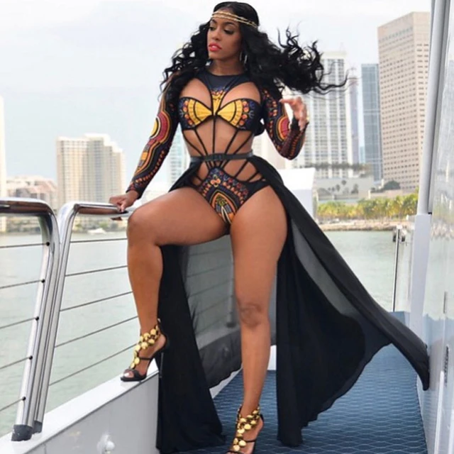 {Excellent|Wonderfull|Very Good|Very Recommended} Long Sleeve African Swimwear Female Sexy Bandage Monokini 2017 Off Shoulder One-Piece Swimsuit High Cut One Piece Bathing Suit Limited Offers