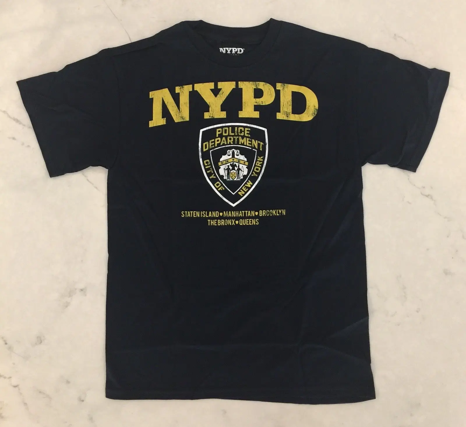NYPD City New York Polices Department Mens Licensed Tee Shirt-in T-Shirts from Men's Clothing on 