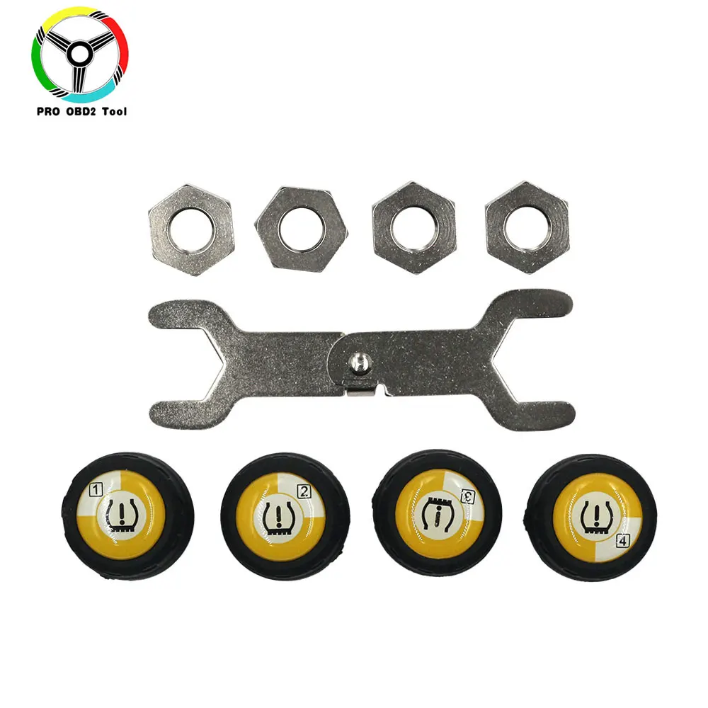 Newest 4 Pieces Outer Sensors TPMS Bluetooth 4.0 Car TPMS Tire Pressure Monitoring System BLE TPMS Low Energy For Android iOS
