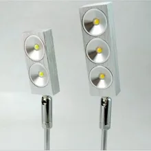 9 шт. 85-245Vac Вход светодиодный шкаф точечная лампа, потолочный светильник для витрины, ювелирный точечный свет регулируемый угол