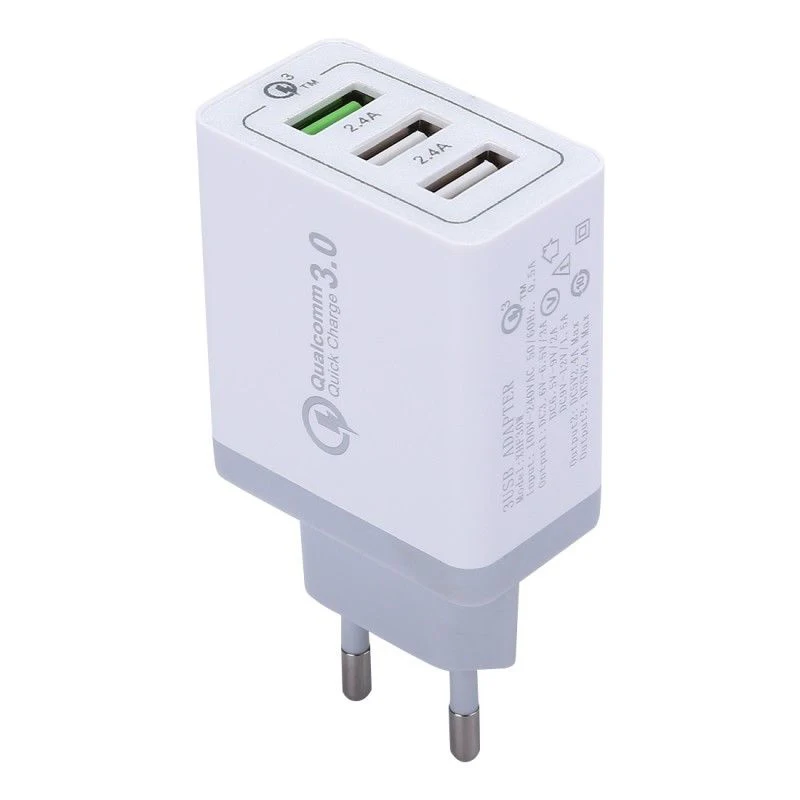

USB Charger Quick Charge 3.0 Fast Mobile Phone Charging for Samsung Xiaomi Nexus for IPAD Tablet 3 Port