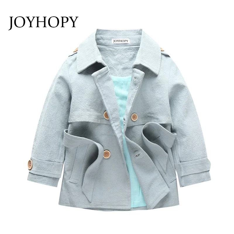 

Girls Jackets Coat 2018 New Spring 1-5 Years Old Long Sleeve Fashion Turn-Down Collar Baby Girls Cotton Coat Children Clothing
