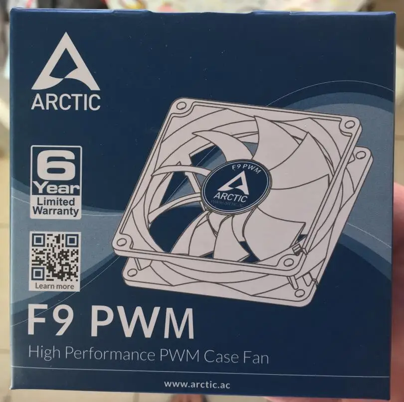 Вентилятор для охлаждения корпуса ARCTIC F9 PWM 9 см 4pin 550 1800 об/мин тихий кулер