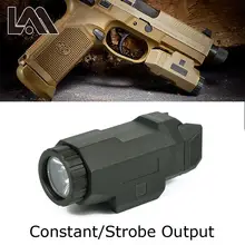 Tactical scout luz pistola luz compacto apl lanterna para 20mm picatinny montagem em trilho apto ar 15 ak 47 74 glock 17 19 18c