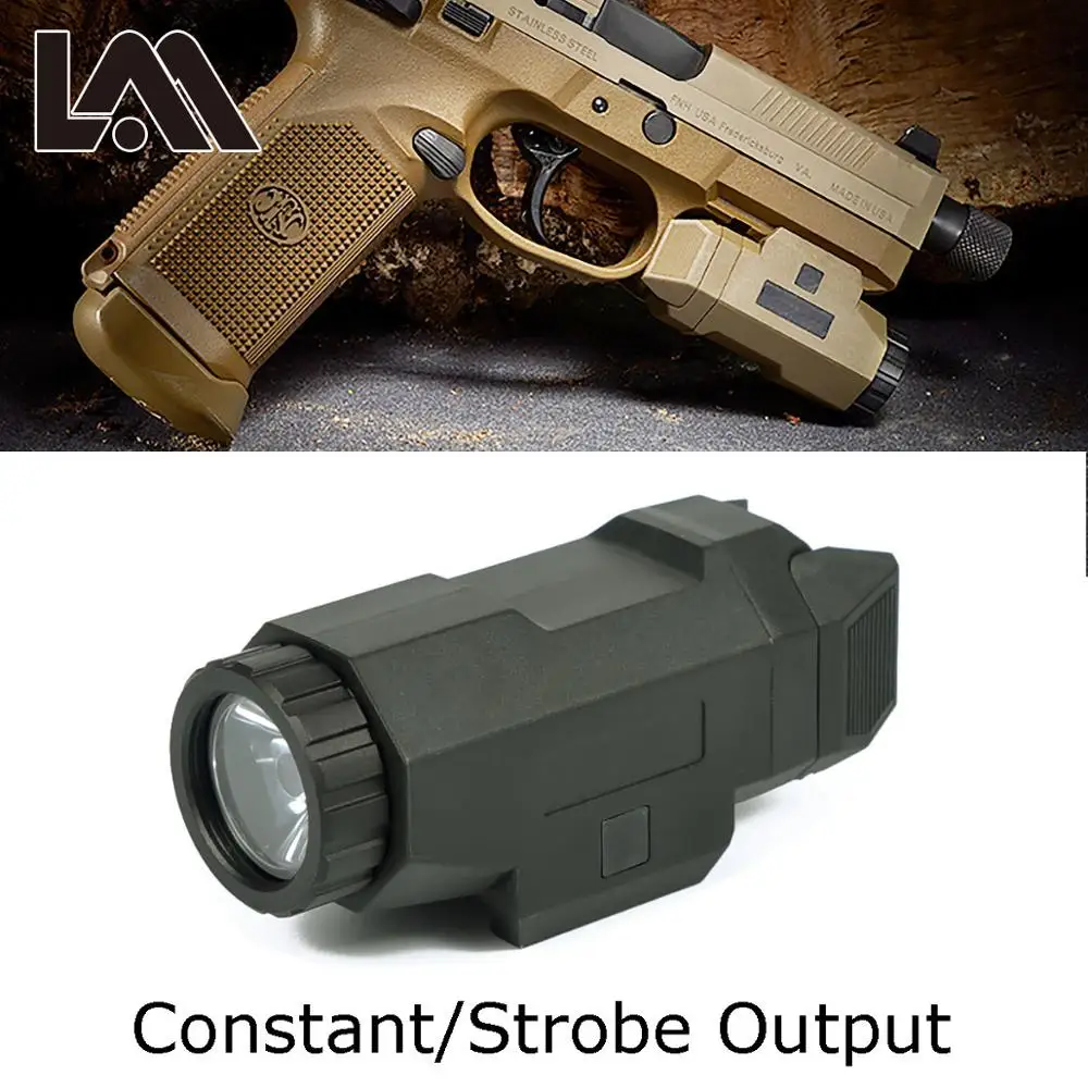 Montagem em Trilho Lanterna para 20mm Tactical Scout Pistola Compacto Apl Picatinny Apto ar 15 ak 47 74 Glock 17 19 18c Luz