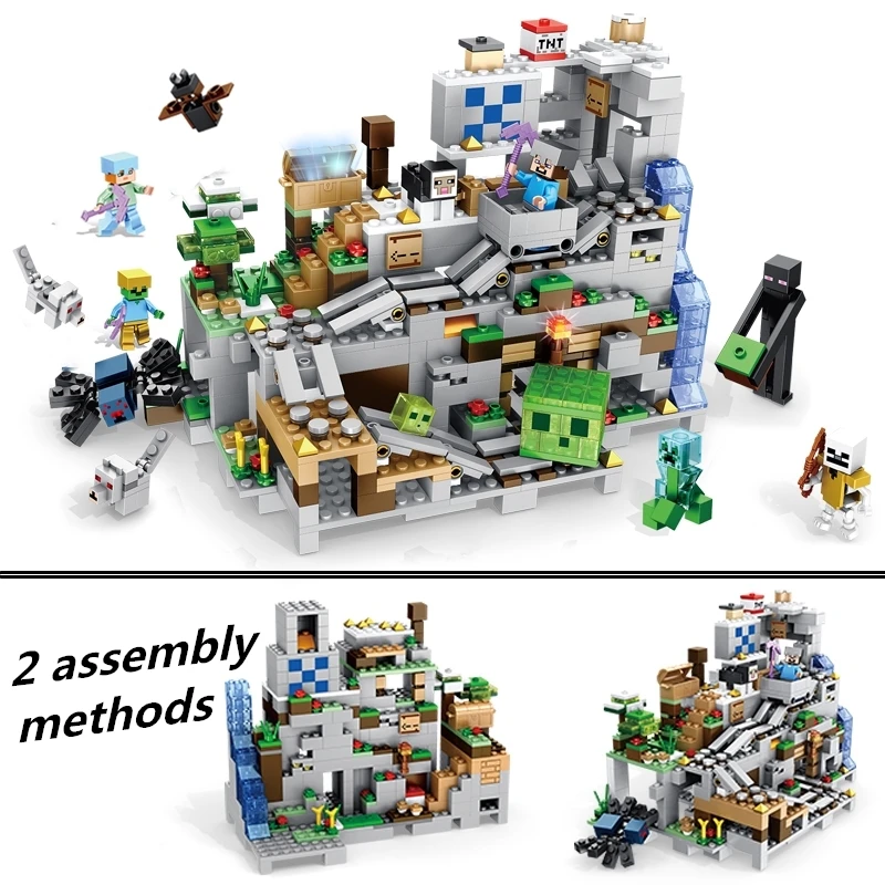 My World Mechanism Cave Building Blocks Compatible LegoING Minecrafted Aminal Alex Action Figures Brick Toys For Children My World Mechanism Cave Building Blocks Compatible LegoING Minecrafted Aminal Alex Action Figures Brick Toys For Children