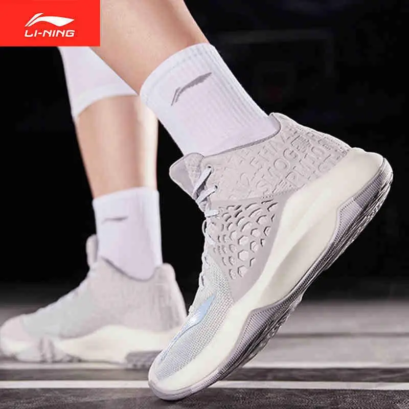 Li-Ning/мужские кроссовки для баскетбола SONIC TD On, светильник из пенополиуретана, спортивная обувь с подкладом, кроссовки ABPP033 SAMJ19 - Цвет: ABPP033-1H