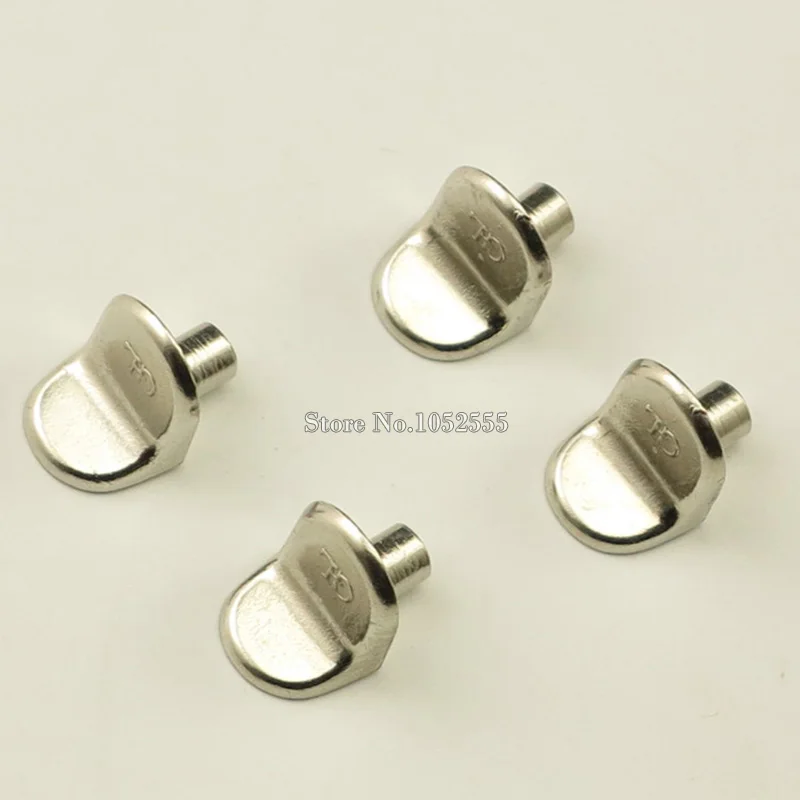 100PCS 5mm Silver Tone Glass Shelf Supports Pins Cupboard